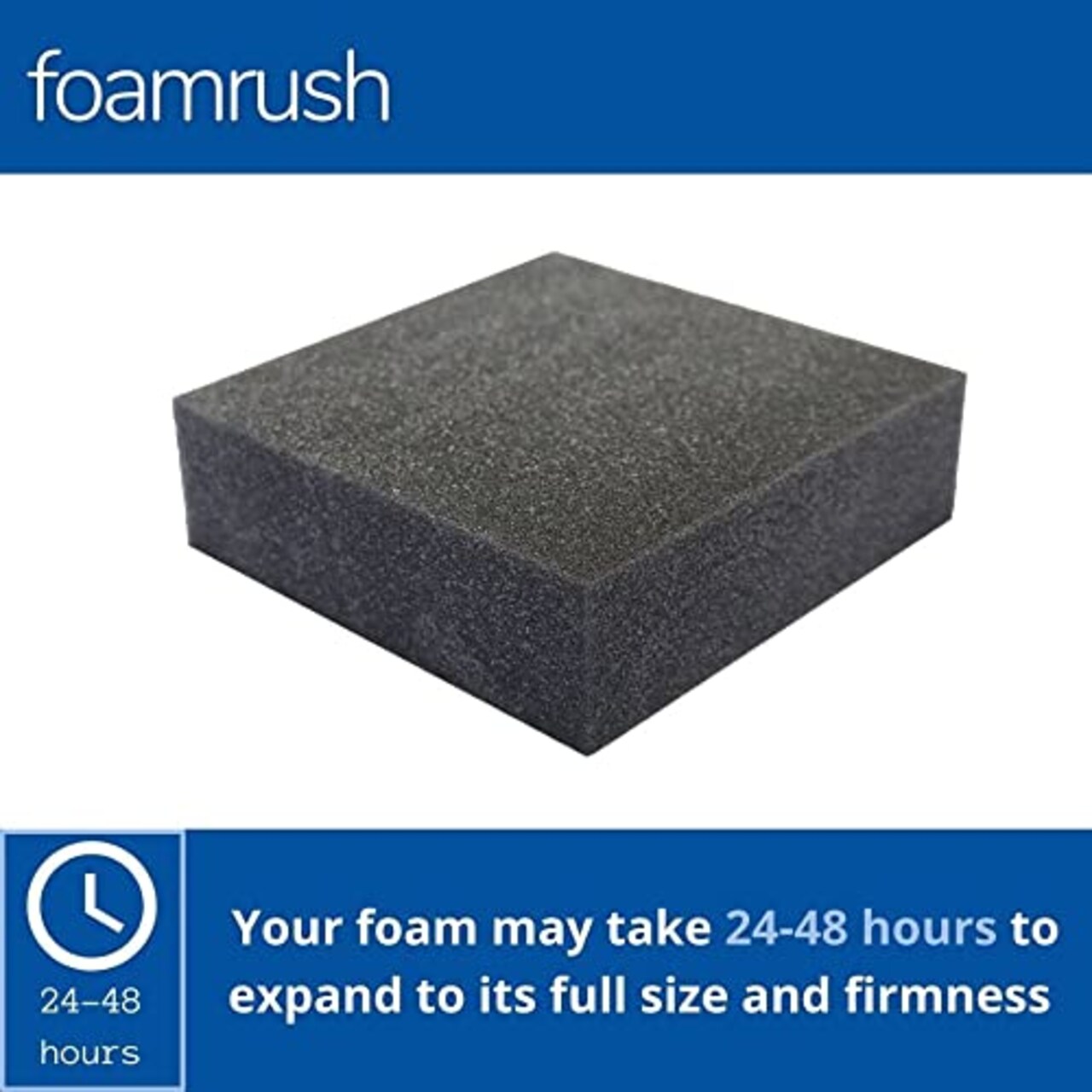 1" x 24" x 72" Charcoal High Density Upholstery Foam Cushion (Upholstery Sheet, Foam Padding, Seat Replacement, Chair Cushion Replacement, Square Foam, Wheelchair Seat Cushion) Made in USA